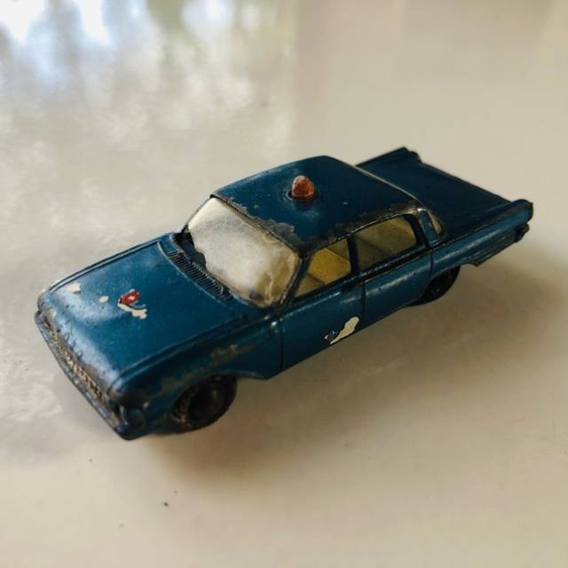 MB Lesney Ford Fairlane Police Car No 55
