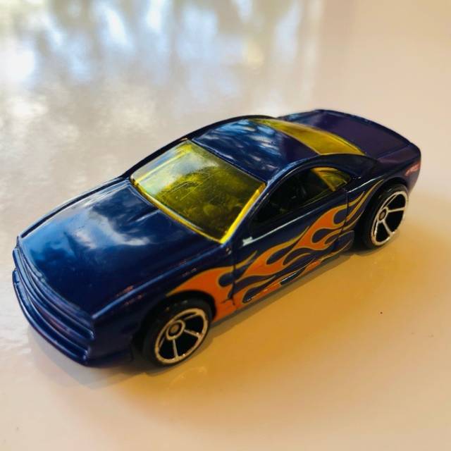 HF 2000 DIECAST 24390 BLUE CAR WITH ORANGE F...