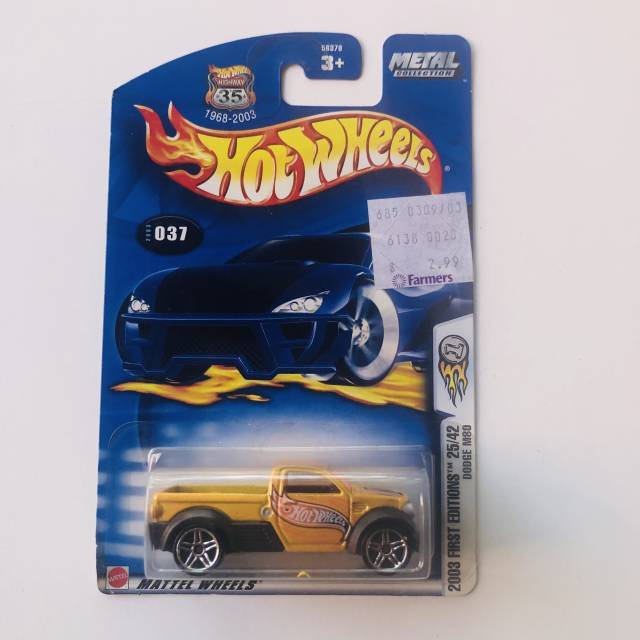 HW Dodge M80 2003 First Editions Yellow No 37
