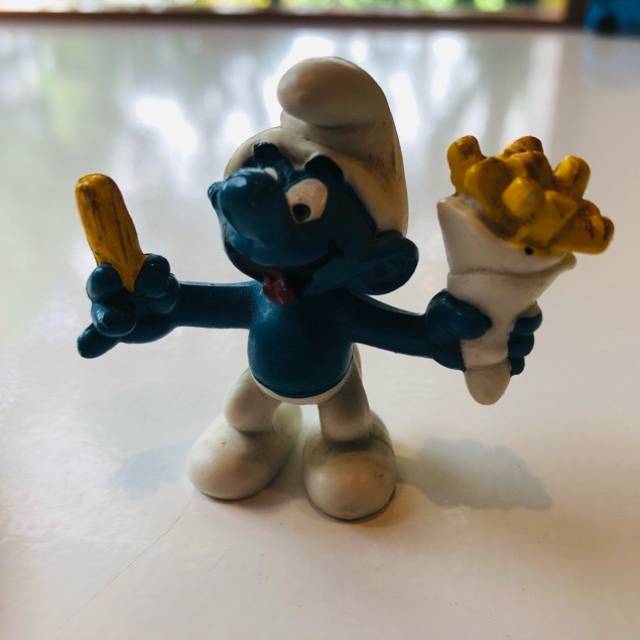 French Fries Smurf SCHLEIGH 1981 Hong Kong