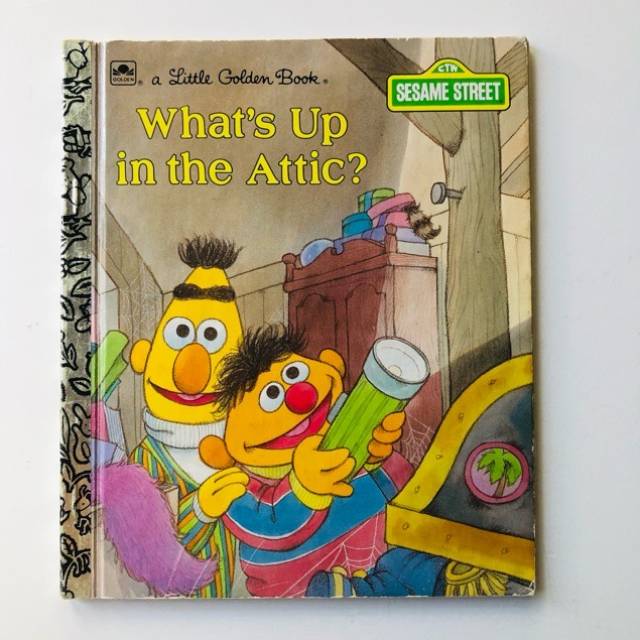 Golden Book What’s Up in the Attic? Sesame...