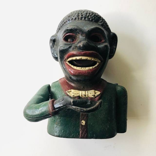 Jolly Niger Bank - Cast iron Money Box Rare...