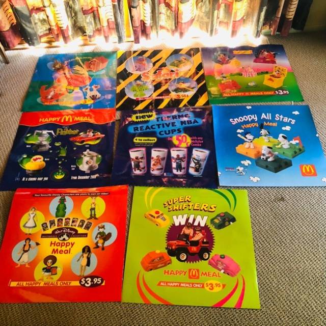 McDONALDS HAPPY MEAL STORE DISPLAY 2 SIDED P...