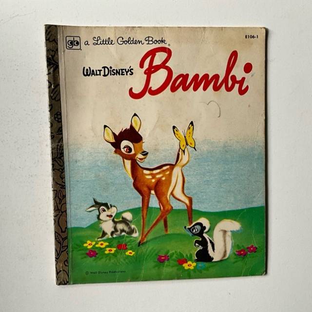 Golden Book- Walt Disney’s Bambi E106-1 1980