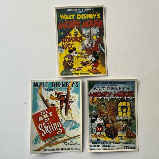 Disney BP Post Cards x3