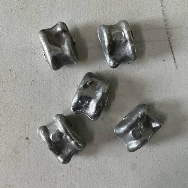 Knuckle Bones (Metal) 1970s Set of Five