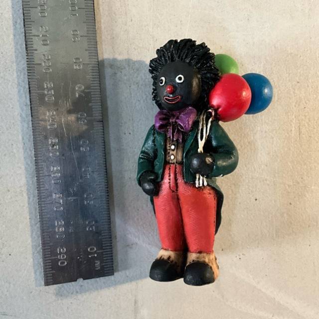 Golliwog Standing with Ballons (8.5cm Height)