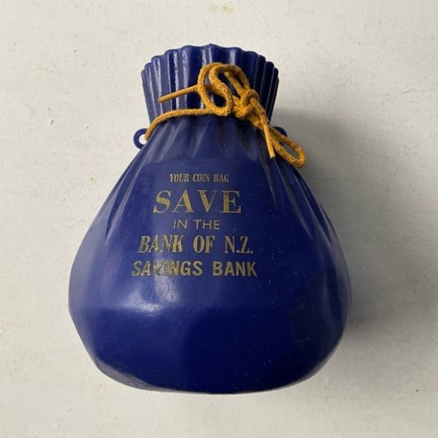 Bank of NZ Savings Bank - Money Bag (BOX) 19...