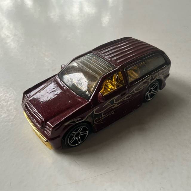 HL BOOM BOX Maroon with Black Flames 2002 Ma...