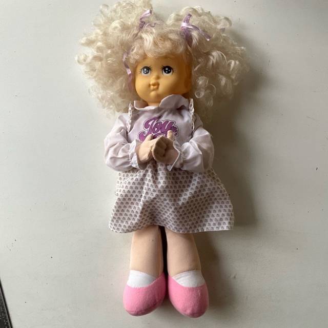 Praise Unlimited JOY Girl Doll Pink Curly Bl...