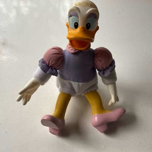 Disney Daisy Duck Plush Plastic Rubber Vinta...