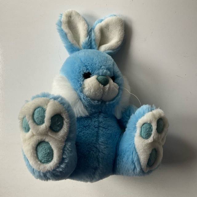 Plush Blue Rabbit (34cm Height)