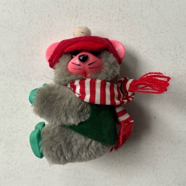 Clip Panda - Grey with Green Jacket and Red...