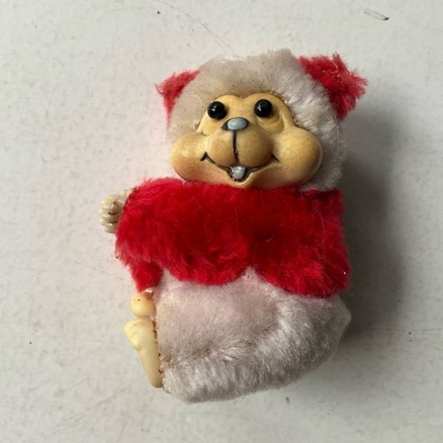 Clip Panda - Red and White - Korea (7cm Heig...