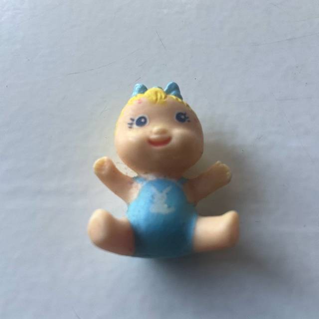 Mini Baby Figure - with Bunny on top and blu...