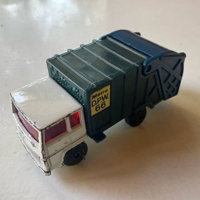 MB SUPERFAST REFUSE TRUCK Blue and White 1979
