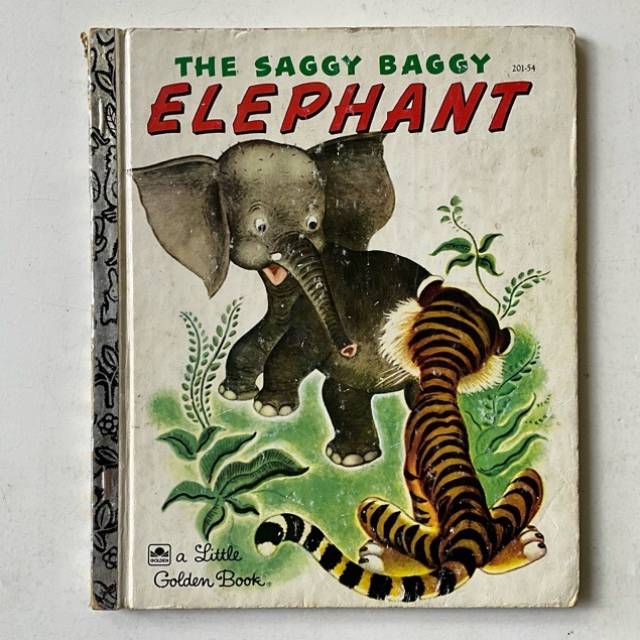 Golden Book - THE SAGGY ELEPHANT 201-54 1974