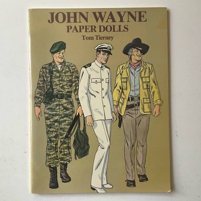 JOHN WAYNE Paper Dolls by Tom Tierney Uncut...