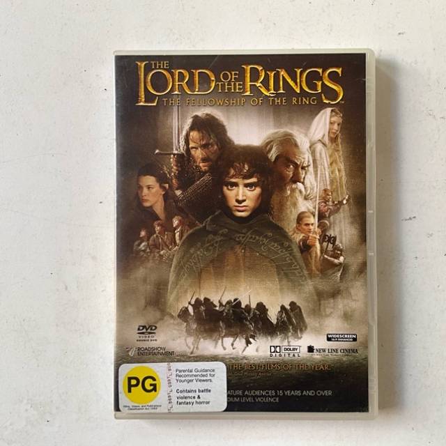DVD THE LORD OF THE RINGS THE FELLOWSHIP OF...
