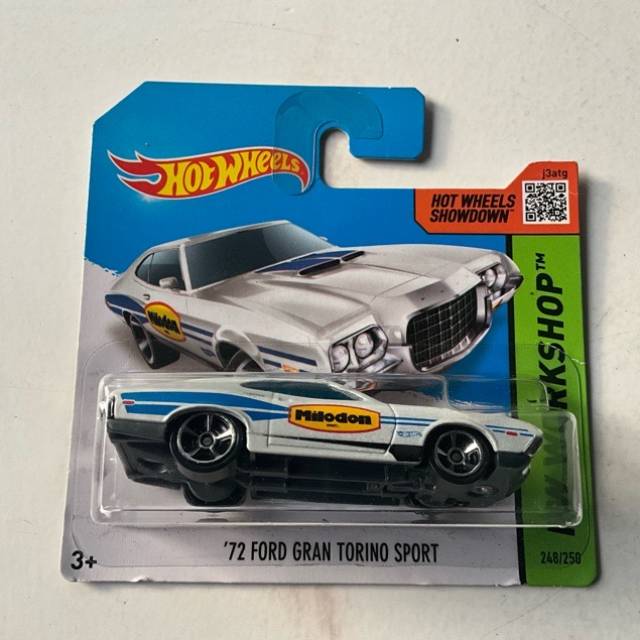 HW ‘71 FORD GRAN TORINO SPORT White HW WOR...