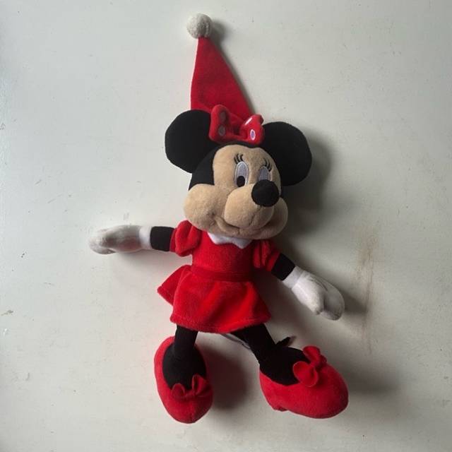 Minnie Mouse Red Christmas Plush doll Disney...