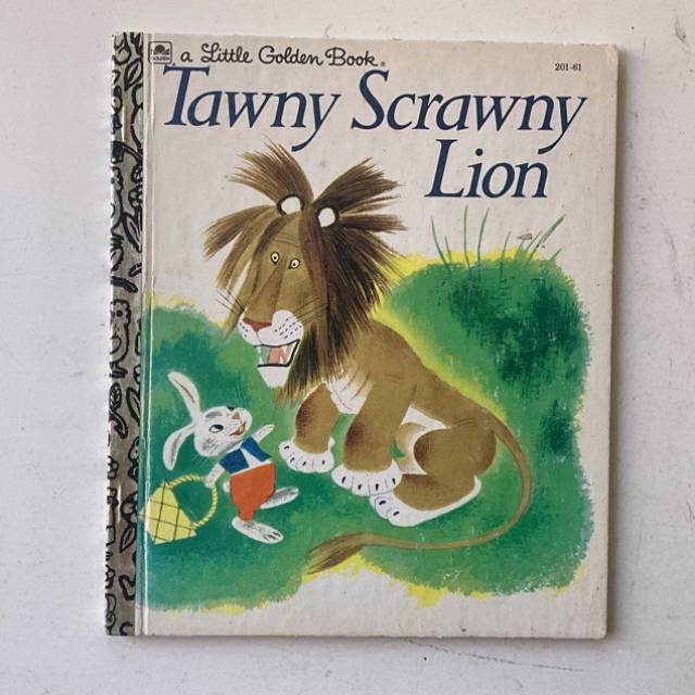 Golden Book Tawny Scrawny Lion 201-61 HC 1980