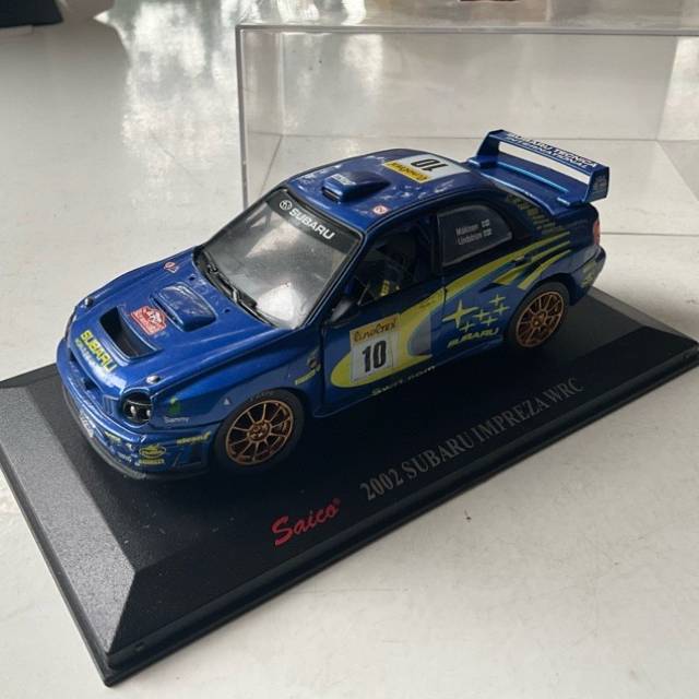 2002 SUBARU 10 MPREZA WRC DIE CAST MODEL SAICO