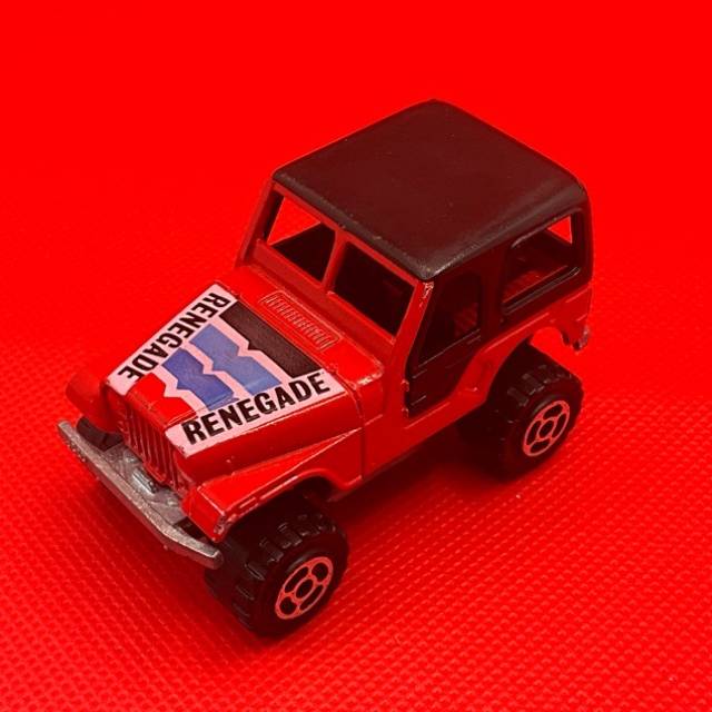 MAJORETTE 4X4 JEEP CJ RENEGADE REDBLACK