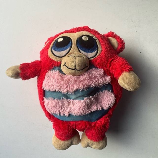 MushABelly Red Monkey Plush 20cm Height Jay...