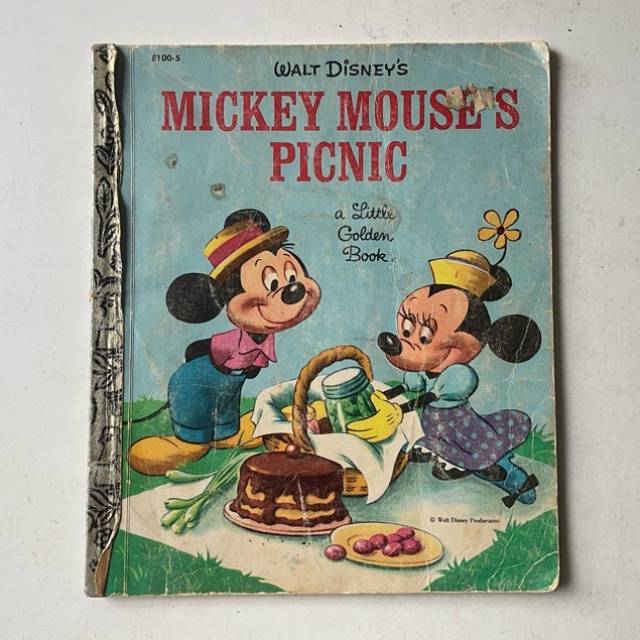Golden Book MICKEY MOUSES PICNIC E100 - 5 1981