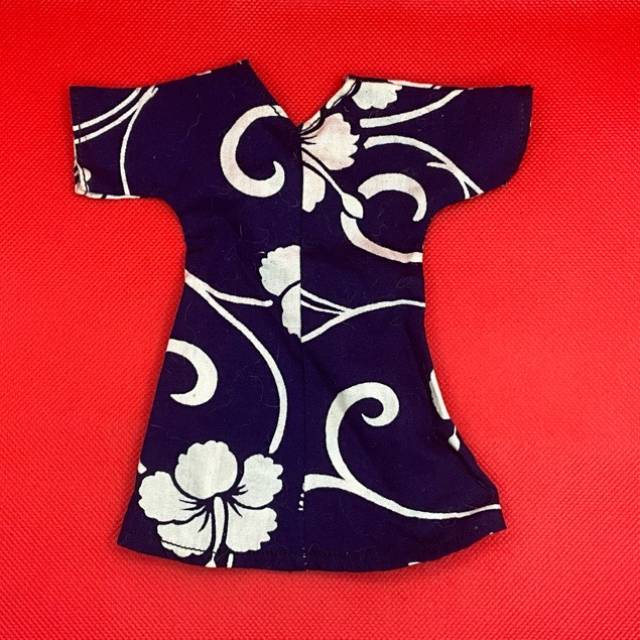 Barbie 1970s Blue and White Hibiscus Dress