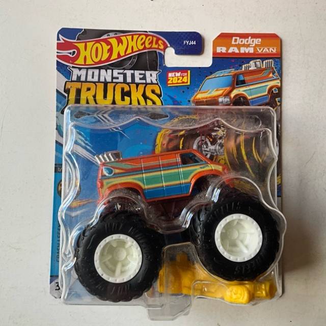 HW 2024 Monster Trucks - Dodge Ram Van - Cra...