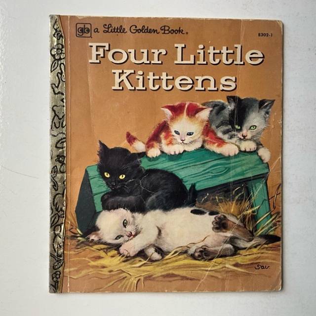 Golden Book Four Little Kittens E 302 - 1 1979
