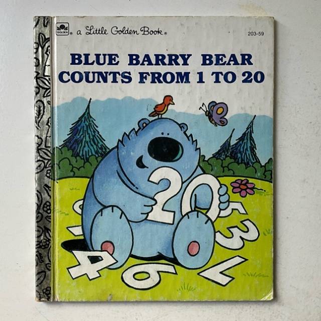 Golden Book BLUE BARRY BEAR COUNTS FROM 1 To...