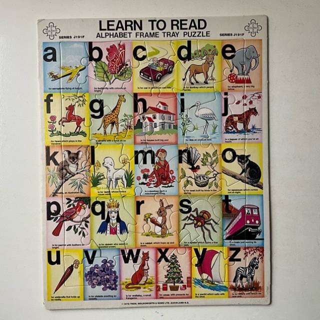 PUZZLE LEARN TO READ HOLDSON J191F