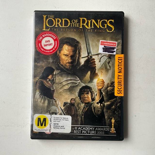 DVD THE LORD OF THE RINGS THE RETURN OF THE...