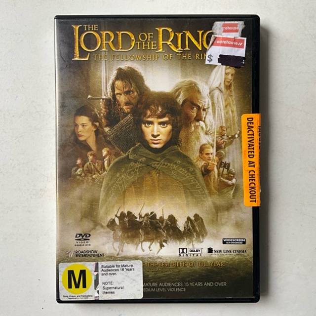DVD THE LORD OF THE RINGS THE FELLOWSHIP OF...