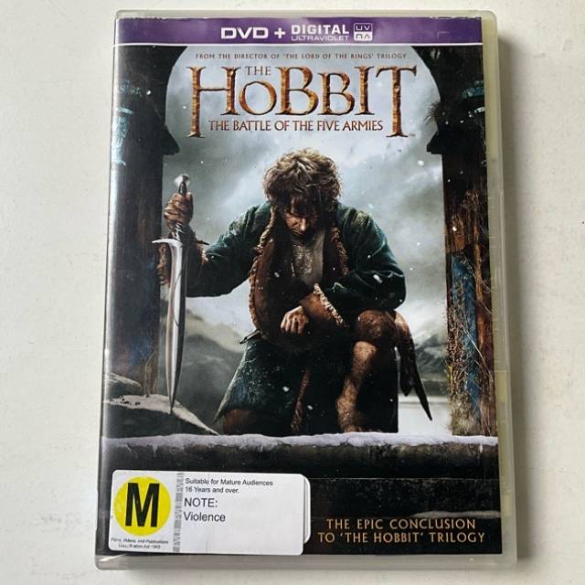 DVD THE HOBBIT THE BATTLE OF FIVE ARMIES