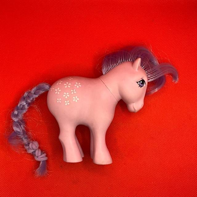 My Little Pony G1 Purple BLOSSOM White Flowe...