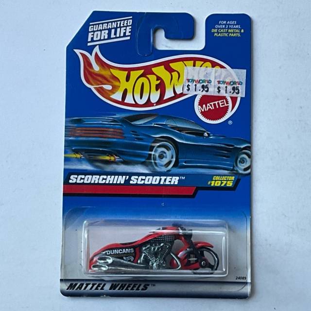 HW Red SCORCHIN SCOOTER No 1075 1999