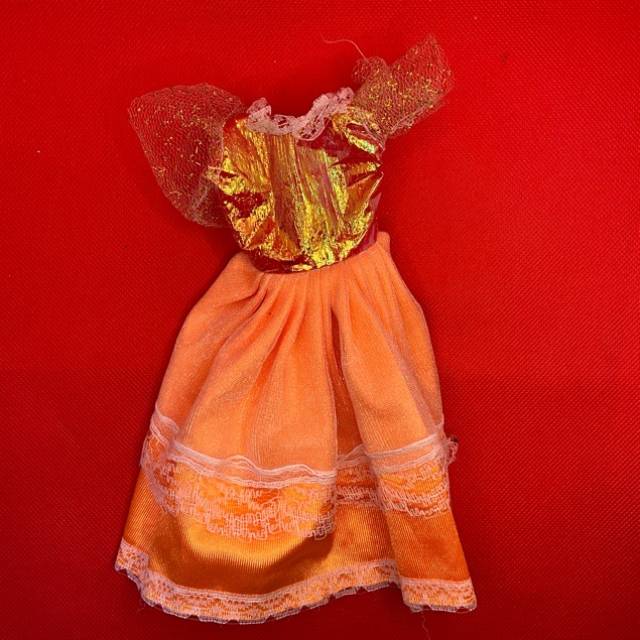 Barbie Dolls Dress Orange