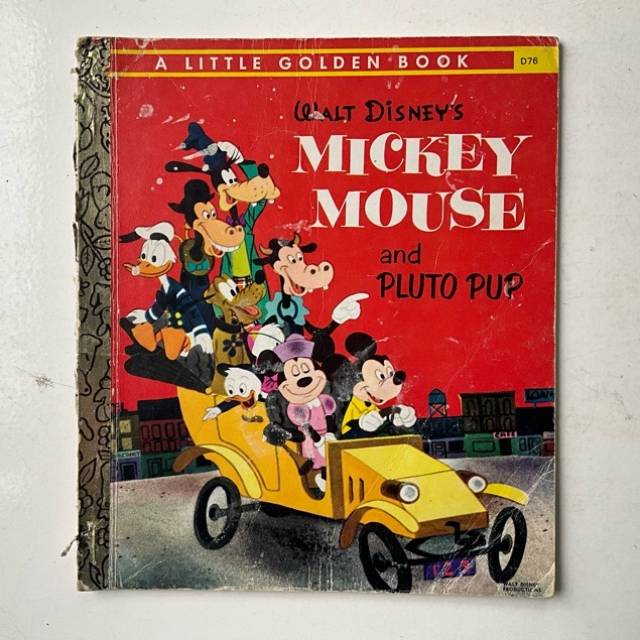 Disney MICKEY MOUSE and PLUTO PUP D76 1974